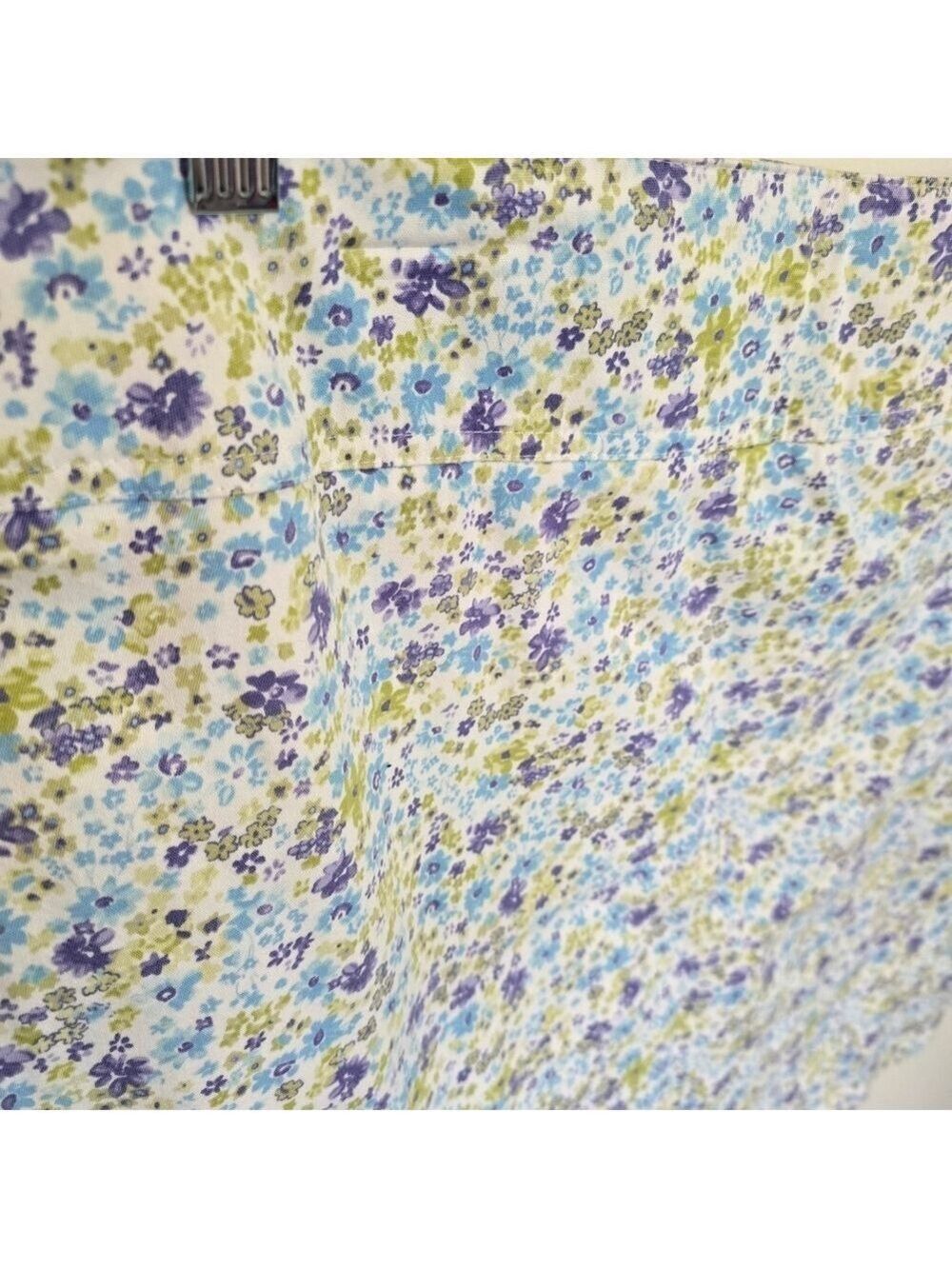 Chaus Purple Green and Blue Floral Mini Skirt - Picture 3 of 9